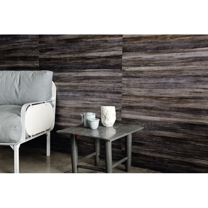 Elitis|Papier peint fibres naturelles d’abaca haut de gamme|Imitation Bois
