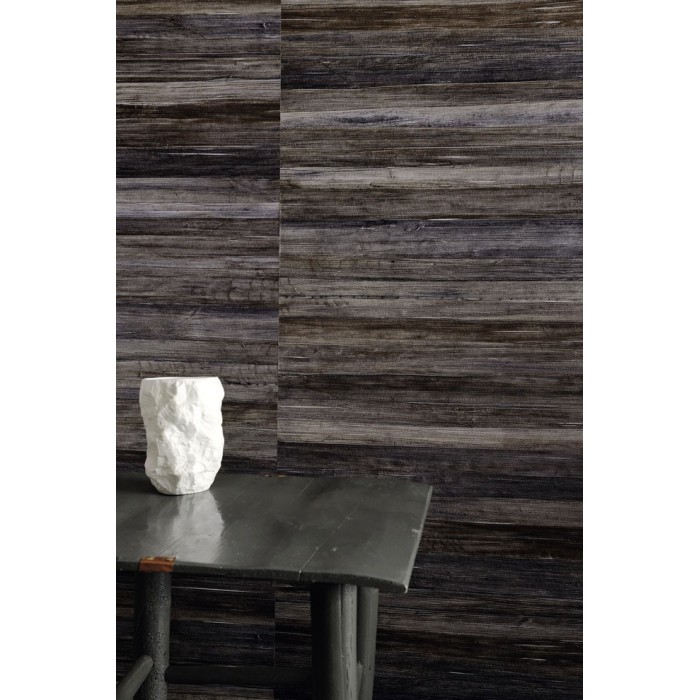 Elitis|Papier peint fibres naturelles d’abaca haut de gamme|Imitation Bois