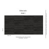 Elitis|Luxus-Tapete aus Naturfaser Abaca|Holzimitat