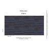 Elitis|Papier peint vinyle fibre naturelle d’abaca|Imitation Bois