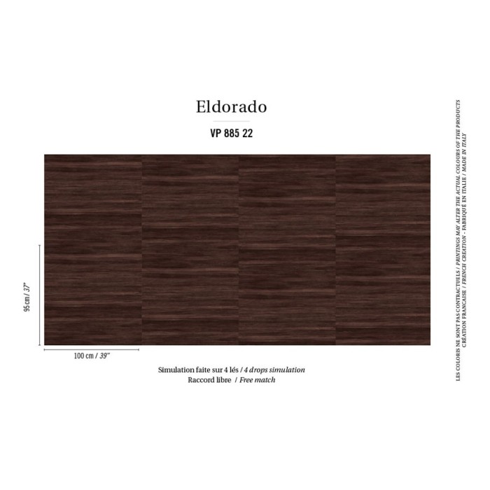 Elitis|Papel pintado efecto madera imitando la corteza de abacá|Imitacion Madera
