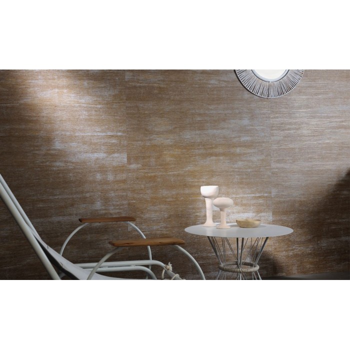 Papel pintado gama alta efecto madera desgastada - Élitis Eldorado Belize VP 890 03