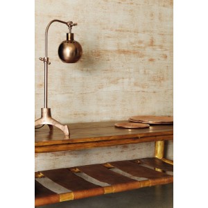 Papeldecor|White fan wallpaper with a beautiful metallic champagne brocade|Wallpaper 2