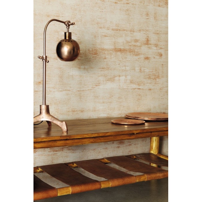 Elitis|Vinyl wallpaper with distressed wood effect|Wood Imitation