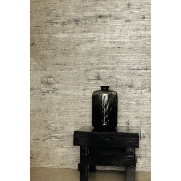 Elitis|Wallpaper with distressed wood effect vinyl|Wood Imitation