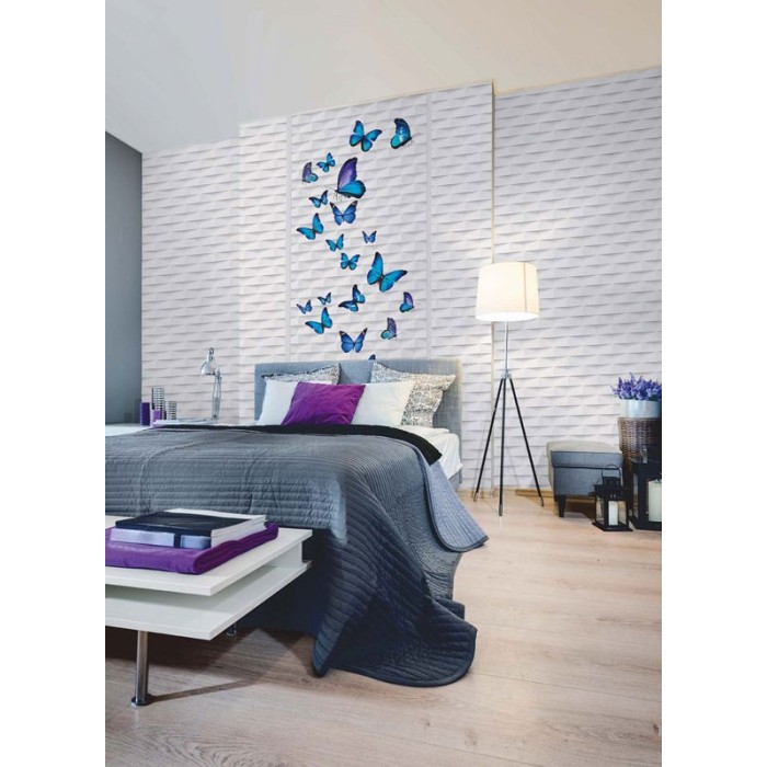 Papel pintado moderno para dormitorio blanco - As Creation Authentic Walls 302481