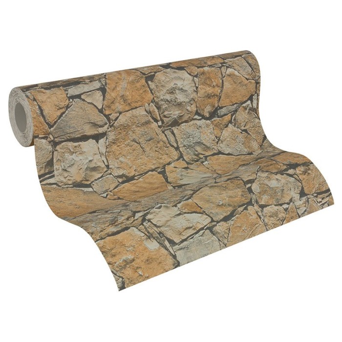 As Creation|Natural stone wallpaper rustic living room|Stone Imitation