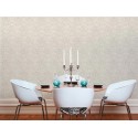 Architects Paper|Damask wallpaper with beige embossed details|Fabric Imitation
