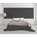 Architects Paper|Striped wallpaper chocolate brown with fabric effect|Stripes