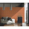 Architects Paper|Papier peint damassé orange aspect textile|Damas