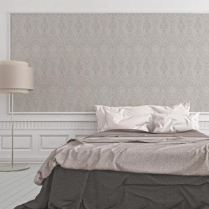 Architects Paper|Beige and brown damask wallpaper with fabric texture|Fabric Imitation 2