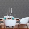 Architects Paper|Damast-Muster Tapete schokoladenbraun in Textiloptik|Textilimitation