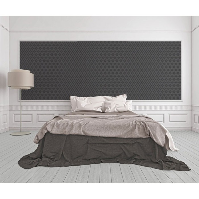 Architects Paper|Classic bedroom wallpaper in chocolate brown|Rhombus