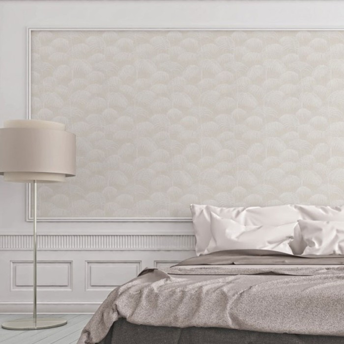 Architects Paper|Papier peint palmiers blanc crème|Tropical