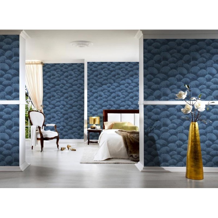 Architects Paper|Papel pintado con palmeras azules|Tropical