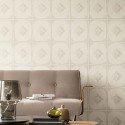 Architects Paper|Papier peint classique moderne gris clair et crème|Carreaux