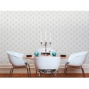Architects Paper|Classic modern wallpaper with embroidered ornaments in grey and white|Damask