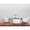 Architects Paper|Classic modern wallpaper with embroidered ornaments in grey and white|Damask