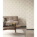Architects Paper|Papel pintado clásico con adornos bordados gris claro y crema|Damasco
