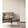 Architects Paper|Classic wallpaper with embroidered ornaments in light grey and cream|Damask