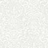 Architects Paper|White damask wallpaper with embossed details|Fabric Imitation