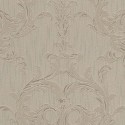 Architects Paper|Baroque wallpaper in ash brown with fabric effect|Fabric Imitation