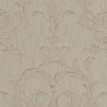 Papel pintado estilo barroco marrón ceniza efecto tela - Architects Paper Tessuto II 961963