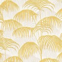 Architects Paper|Papel pintado con palmeras amarillas fondo blanco|Tropical