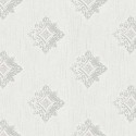 Architects Paper|Klassische moderne Tapete mit bestickten Ornamenten grau und weiß|Damast