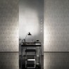 Marburg|Stucco effect striped wallpaper in silver grey|Modern
