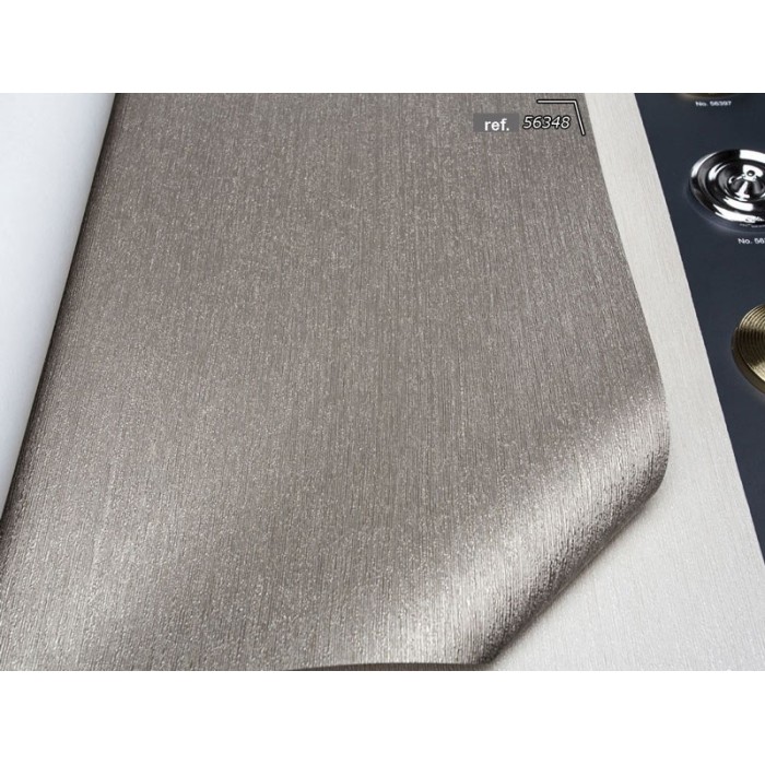 Marburg|Stucco effect striped wallpaper in silver and gold|Wallpaper