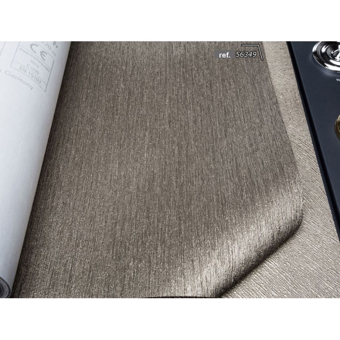 Marburg|Papel pintado dorado efecto estuco rayado|Papel Pintado