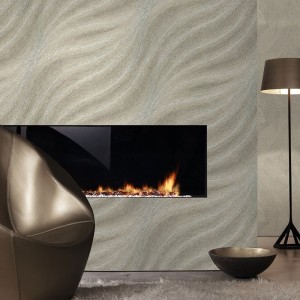 Papeldecor|Papel pintado helechos y hojas plátano lila marrón beige|Papel Pintado 2
