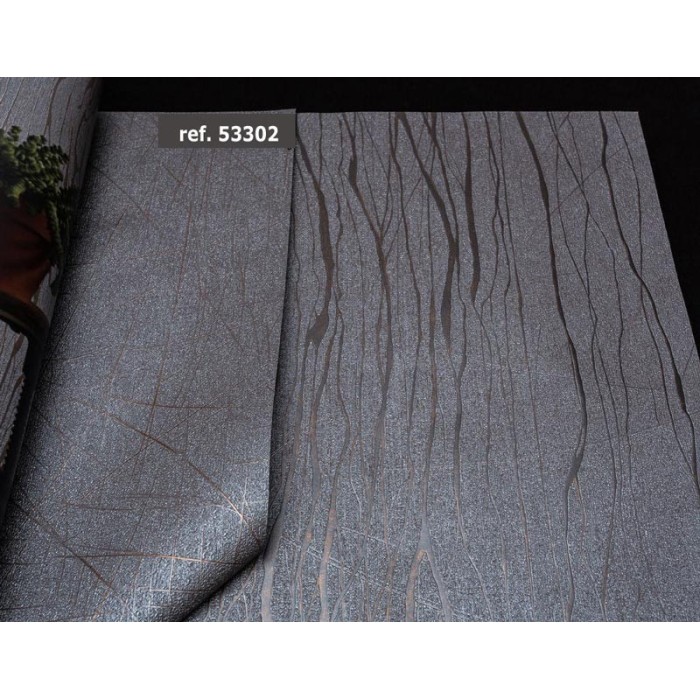 Marburg|Papier peint moderne uni marron et or|Moderne