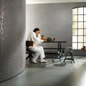 Marburg|Modern textured plain wallpaper in light grey and cream|Wallpaper