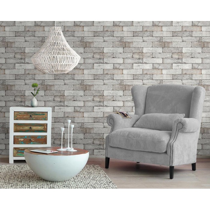 Rasch|Wallpaper gray and beige brick|Brick Imitation