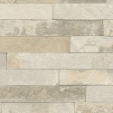 Rasch|Papier peint brique blanche design loft moderne|Factory IV