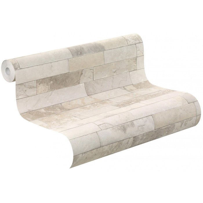 Rasch|Wallpaper white brick modern loft design|Factory IV