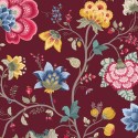 Pip Studio|Japanische Tapete mit braunen Blumen|Tapeten