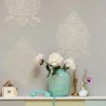 Pip Studio|Damask wallpaper in beige with golden ornamental motifs|Damask