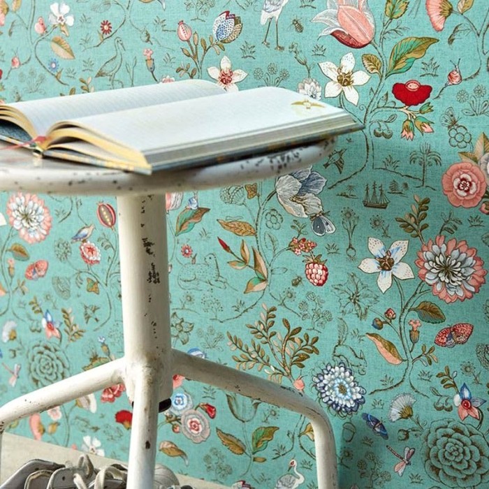 Papel pintado floral romántico con un aire vintage - Pip Studio Pip Studio 4 375002