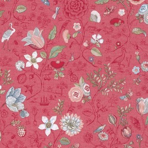 As Creation|Wallpaper floral with red roses and tulips|Vintage Flowers