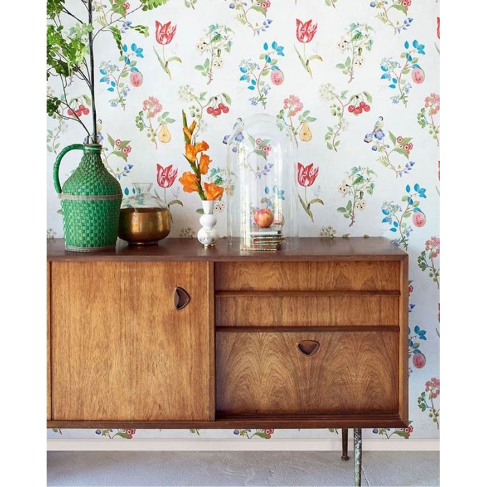 Pip Studio|Papel pintado frutas y fondo blanco crudo|Papel Pintado