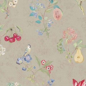 Casadeco|Plain wallpaper with raw white textile look|Wallpaper
