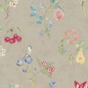 Pip Studio|Rustic wallpaper with flowers, birds and fruits|Wallpaper
