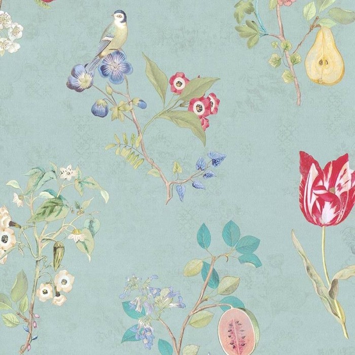 Pip Studio|Papel pintado flores y frutas|Papel Pintado