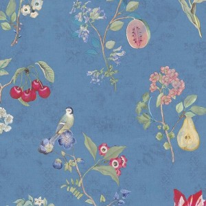 Casamance|Wallpaper linen textile effect orange|Wallpaper