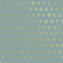 Pip Studio|Light blue wallpaper with metallic gold insects|Wallpaper
