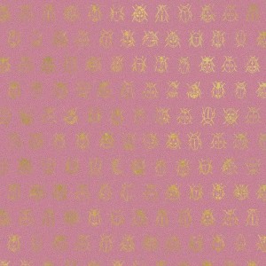 Pip Studio|Modern wallpaper with metallic gold insects on taupe background|Minimalist