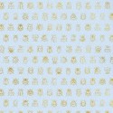 Pip Studio|Sky blue and gold wallpaper in contemporary style|Minimalist